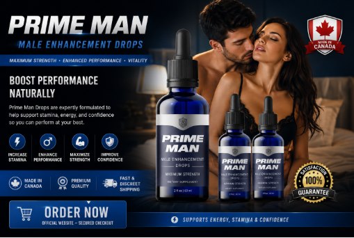 Prime Man Drops Canada offer banner with three bottles and satisfaction guarantee
